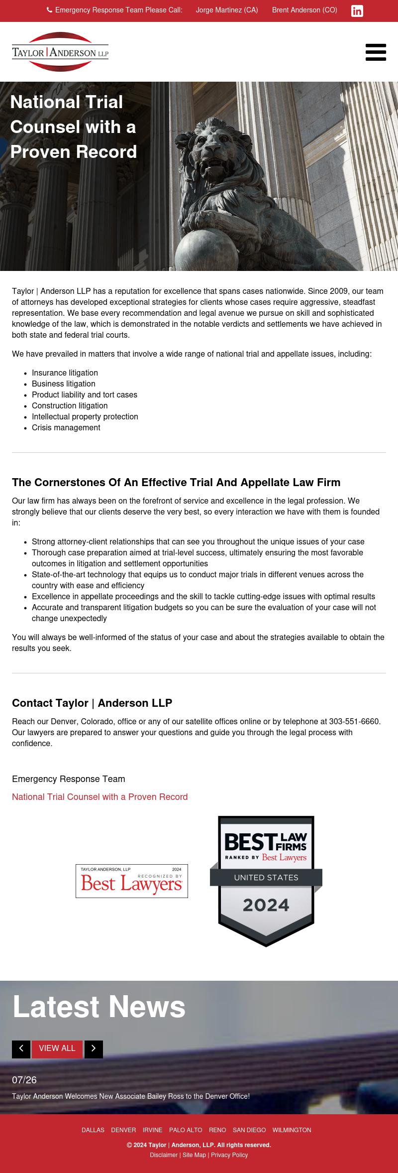 Taylor | Anderson, LLP - San Diego CA Lawyers